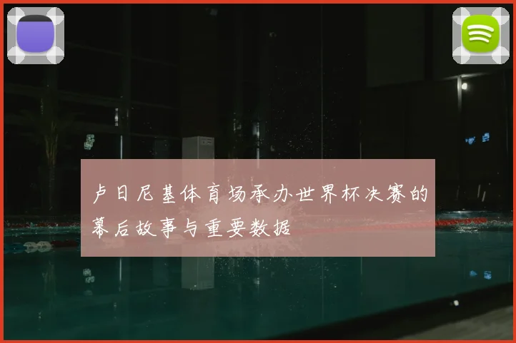 卢日尼基体育场承办世界杯决赛的幕后故事与重要数据