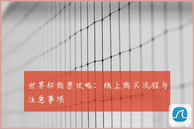 世界杯购票攻略:线上购买流程与注意事项